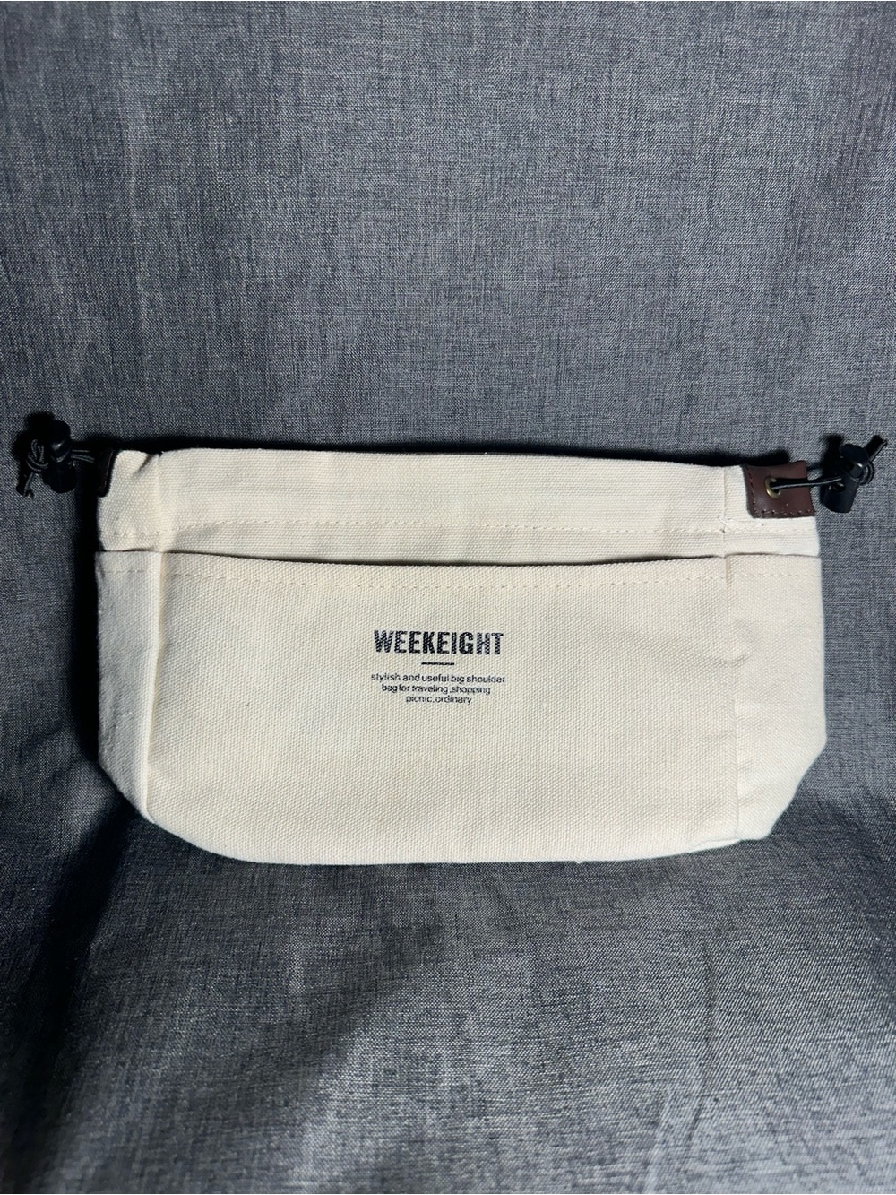 Cream Canvas Travel Bag